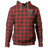 Clan Chisholm Modern Tartan Hoodie Crest JAZZXHPP-1 Chisholm Modern Tartan Hoodies